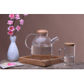 Haonai hot sale high clear glass teapot